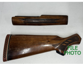 Stock Set - Walnut - Checkered - 5th Pattern - w/ Pad - Original
